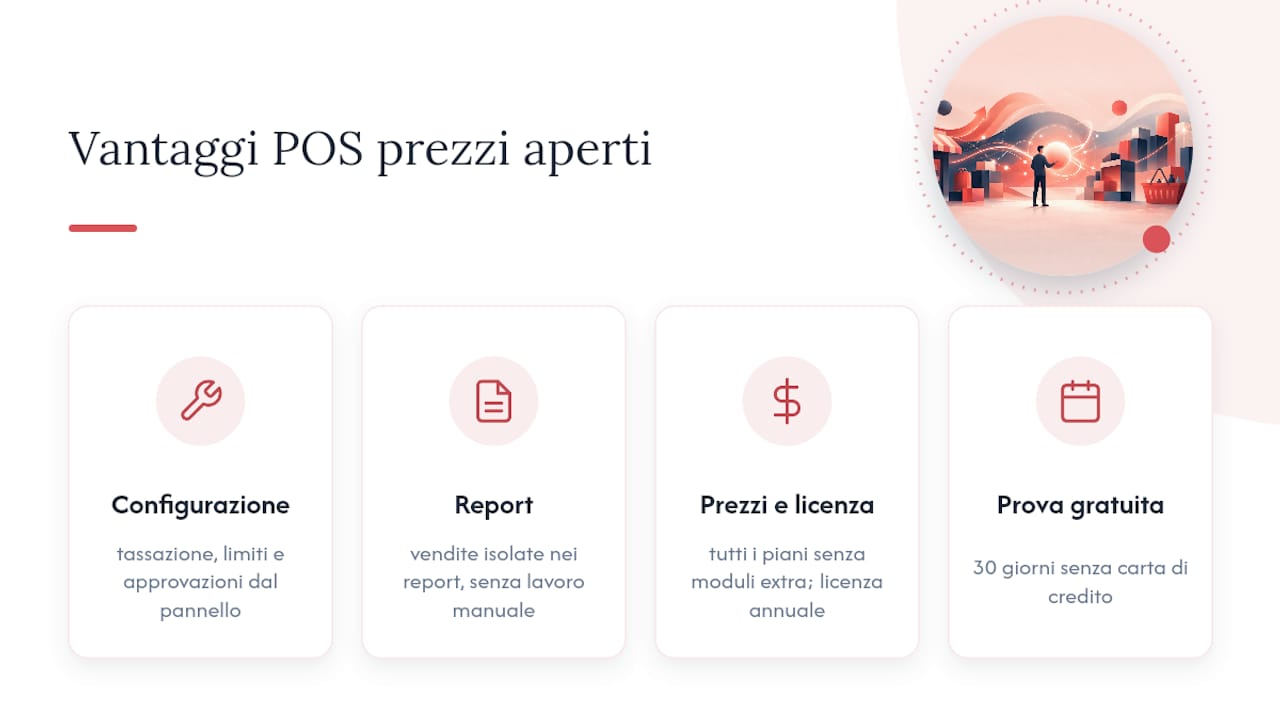 Meno errori in cassa con un pos pensato per il controllo — overview diagram