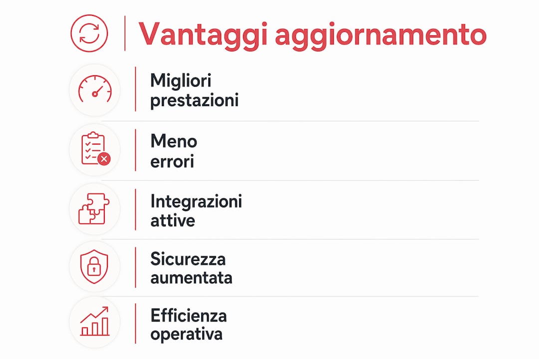 Scopri tutti i vantaggi dell’aggiornamento software per il tuo ristorante con questa infografica.
