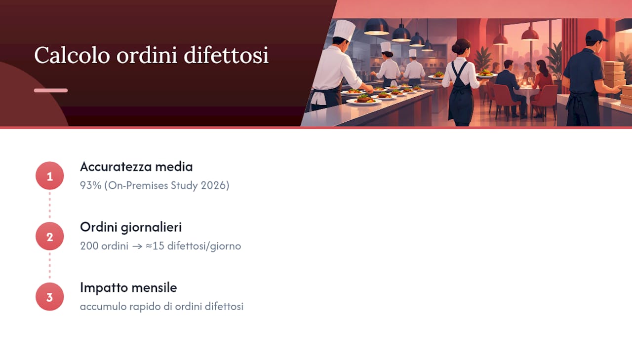 Calcolo degli ordini giornalieri errati
