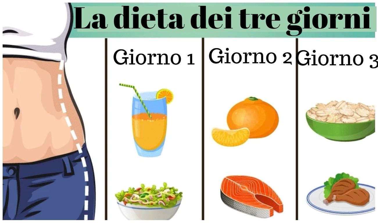 3 kg in 3 gg: ecco come è possibile