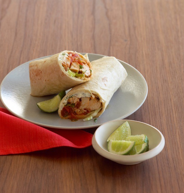 Burritos coreani al pollo