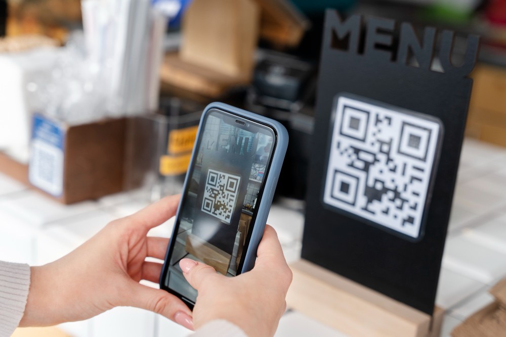 Menu QR code: menu digitale